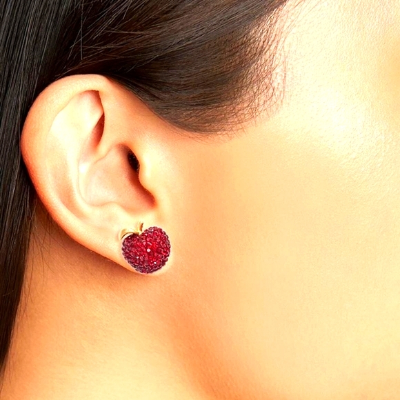 NEW Kate Spade Dashing Beauty Apple Studs - Picture 2 of 7